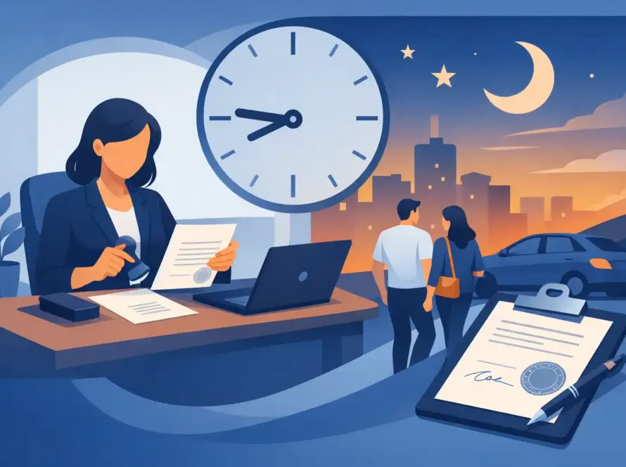 After Hours Notary Service When Time Matters