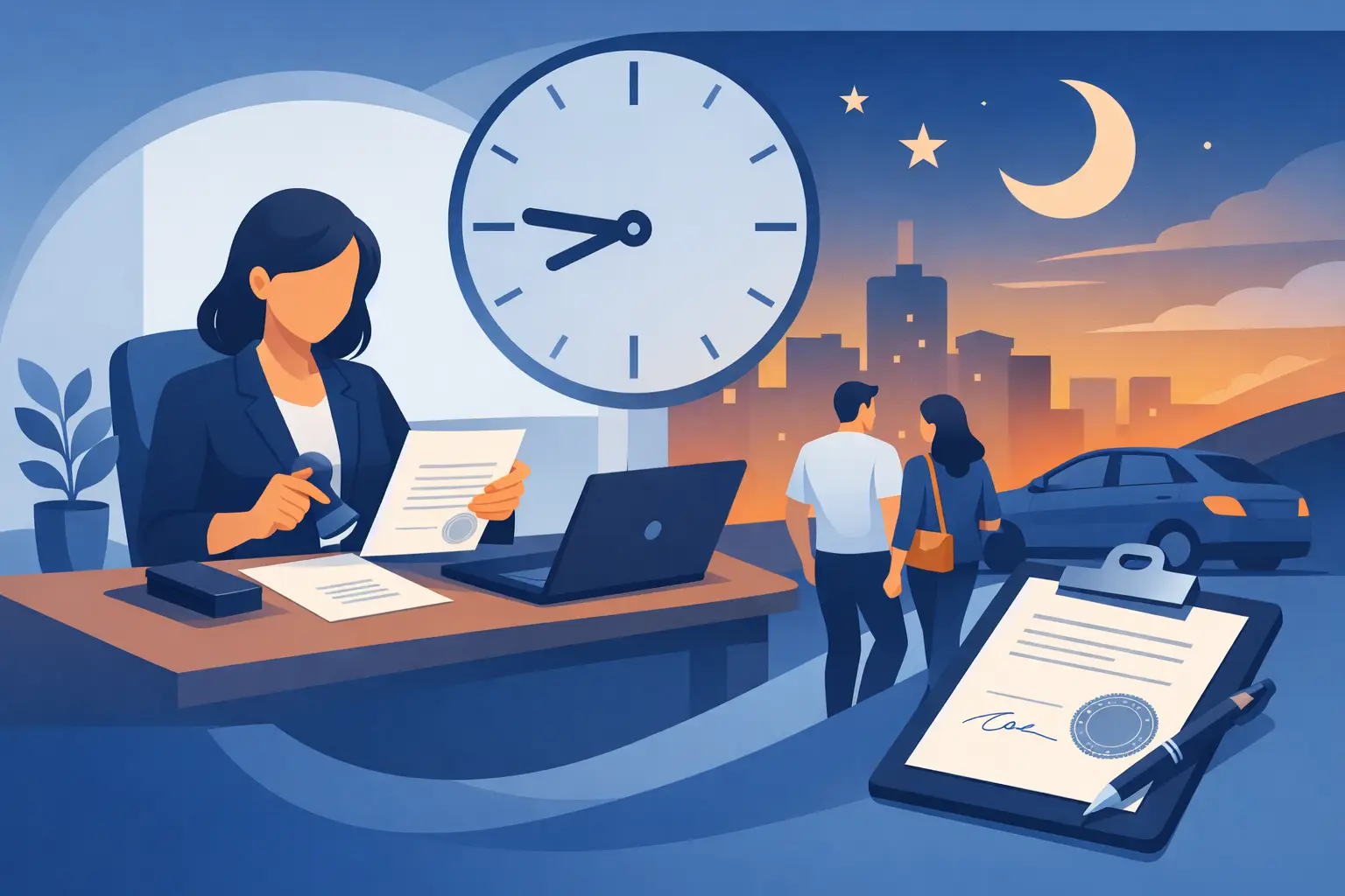 After Hours Notary Service When Time Matters