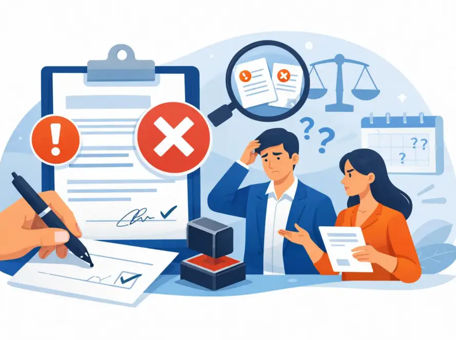 Top Reasons Documents Get Rejected at Signing