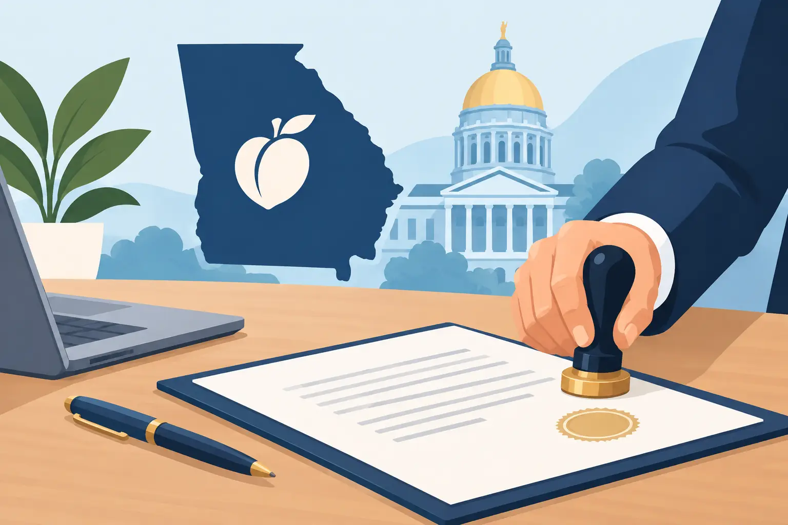 Contract Notarization Guide for Georgia Signers