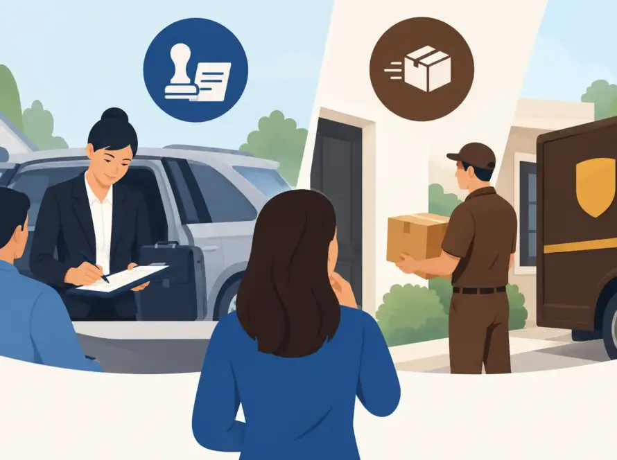 Mobile Notary or UPS: Which One Fits Your Needs?